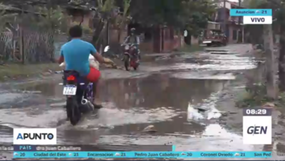 HOY / Secuelas de la tormenta en el barrio San Cayetano de Asunción