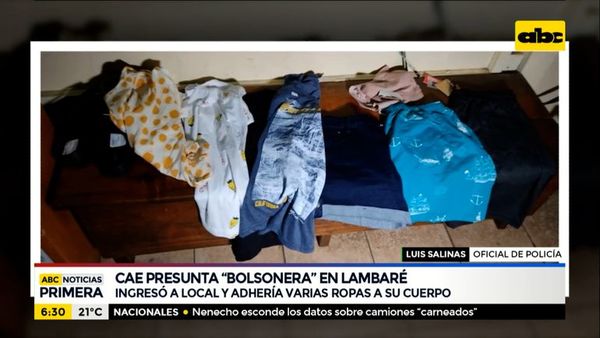 Cae presunta “bolsonera” en Lambaré - ABC Noticias - ABC Color