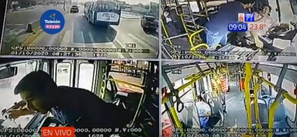 Captan a automovilista agrediendo a chofer de bus | Noticias Paraguay