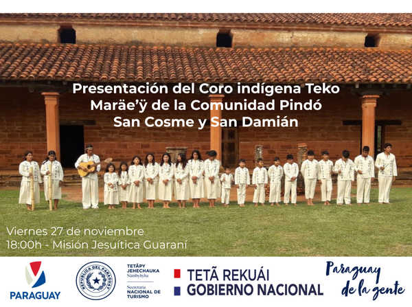 Fiesta de coro y danza Mbya Guaraní habrá este viernes en Misión Jesuítica de Itapúa | .::Agencia IP::.