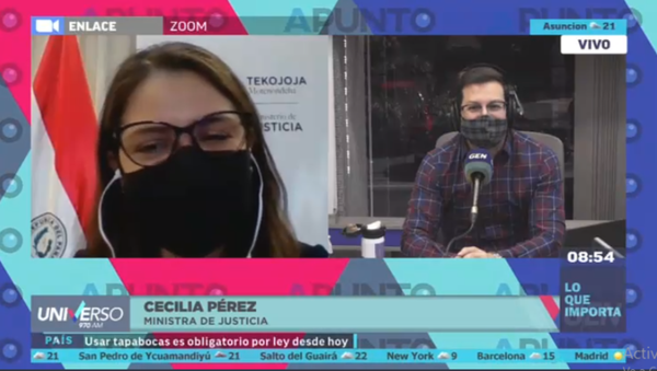 HOY / Ceclia Pérez, ministra de Justicia, sobre dictamen al respecto de la Binacional Yacyretá