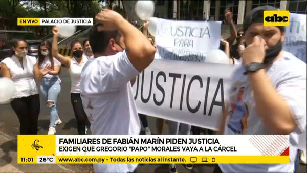 Familiares y amigos de Robert Marín piden que “Papo” vaya a la cárcel - ABC Noticias - ABC Color