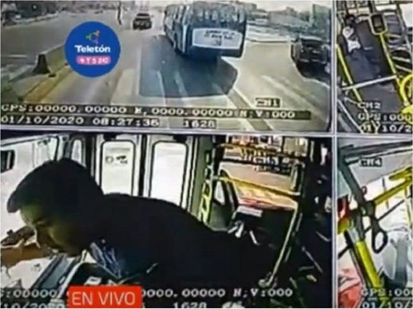 Chofer denunció brutal ataque mientras conducía un bus