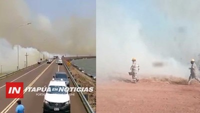 DESTACAN ASISTENCIA Y APOYO A POBLADORES DE LA ISLA YACYRETÁ TRAS INCENDIO.