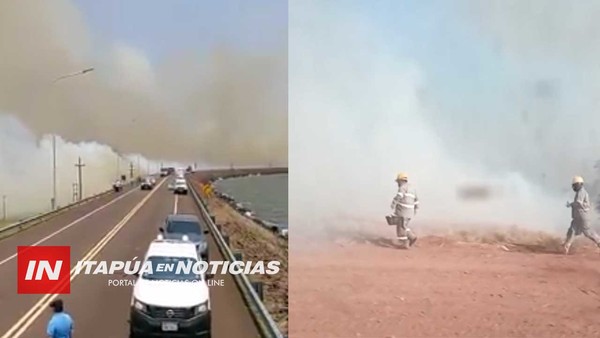 DESTACAN ASISTENCIA Y APOYO A POBLADORES DE LA ISLA YACYRETÁ TRAS INCENDIO.