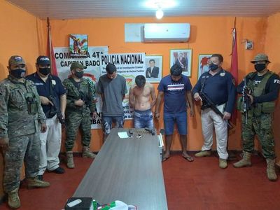 Tras enfrentamiento capturan a cuatro sujetos en Capitán Bado - Nacionales - ABC Color