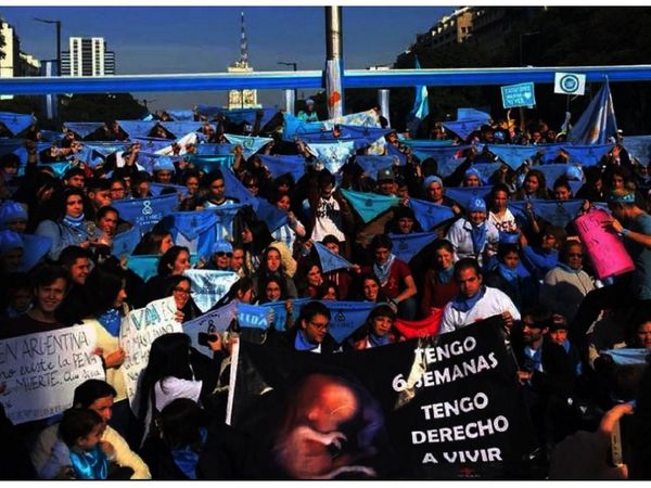 Las organizaciones provida marchan hoy en Buenos Aires