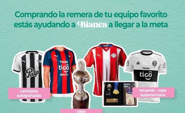 HOY / Comprá la camiseta de tu equipo para ayudar a Bianca