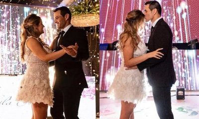 Justo Villar en pleno vals y tierno beso a su hija quinceañera