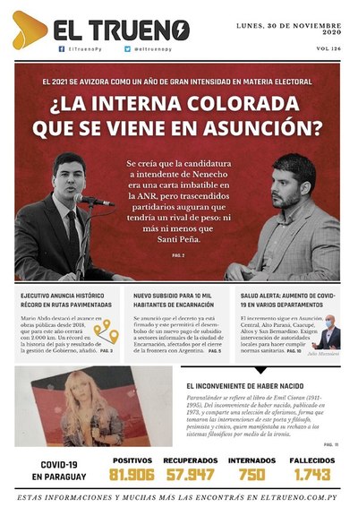 E-paper 30 de Noviembre 2020 - El Trueno