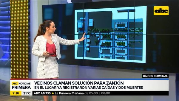 Vecinos claman solución para zanjón - ABC Noticias - ABC Color