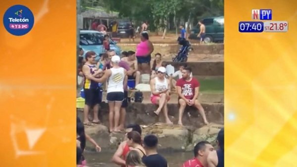 Captan relajo absoluto en balneario de Caacupé | Noticias Paraguay