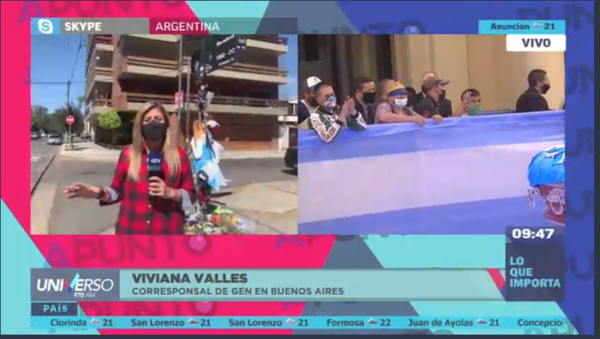 HOY / "La esquina de Diego 10" en el barrio porteño de Villa Devoto