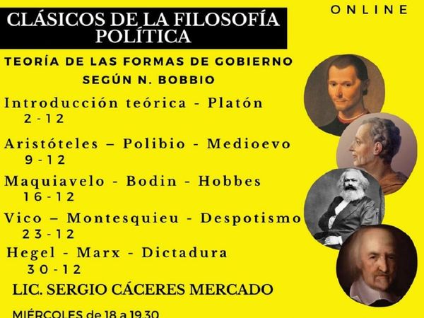 Centro de investigación ofrece cursos online de filosofía política