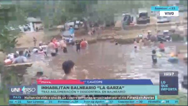 HOY / Inhabilitan el balneario "La Garza" de Caacupé, tras aglomeración e incumplimiento de las medidas sanitarias