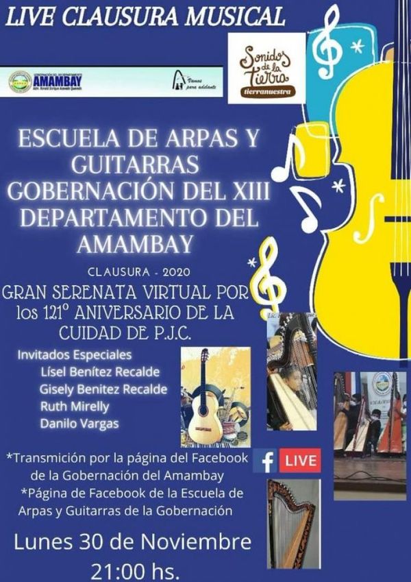 Gran serenata virtual en homenaje al 121º aniversario de la ciudad