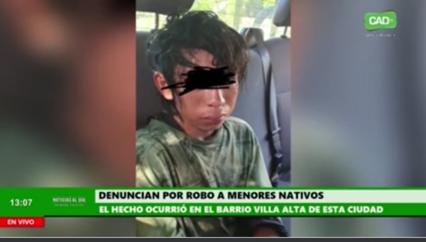 Denuncian por robo a menores nativos en Concepción