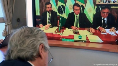 El primer encuentro entre Bolsonaro y el presidente argentino
