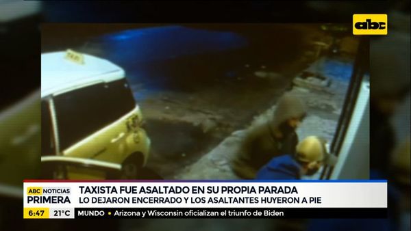 Taxista fue asaltado en su propia parada - ABC Noticias - ABC Color