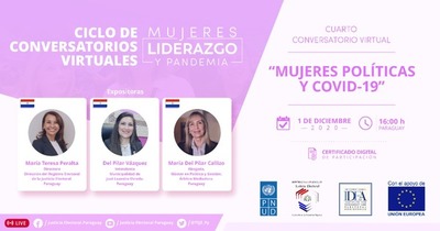 Invitan a participar del cuarto conversatorio virtual “Mujeres líderes en pandemia” | .::Agencia IP::.