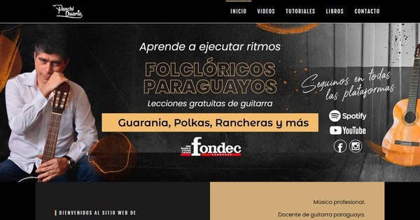 La Nación / Guitarrista “Panchi” Duarte estrenó sitio web
