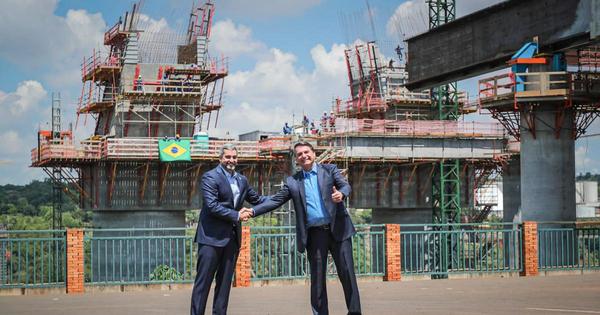 Puente de la Integración: Abdo y Bolsonaro verifican avances