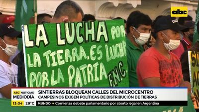 Sintierras exigen políticas de distribución de tierras - ABC Noticias - ABC Color
