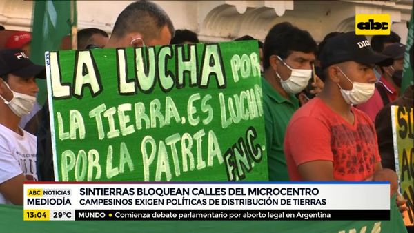 Sintierras exigen políticas de distribución de tierras - ABC Noticias - ABC Color
