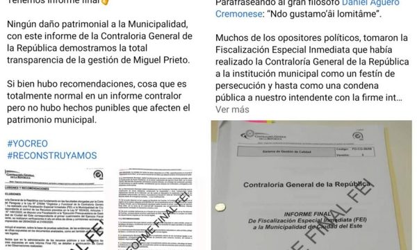Candidatos de Prieto hacen campaña con informe de Contraloría