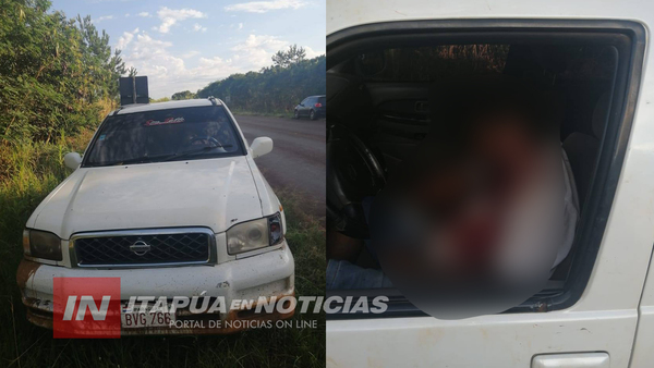 HALLAN  HOMBRE ASESINADO EN EL INTERIOR DE UN VEHÍCULO EN CAPITÁN MEZA
