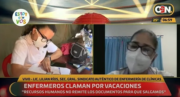 Enfermeros de Clínicas exigen el cumplimiento de sus vacaciones