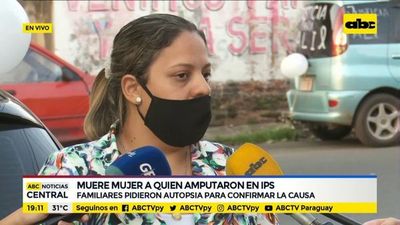 Causa de muerte de mujer en IPS se tendrá en dos meses, afirma forense - Nacionales - ABC Color
