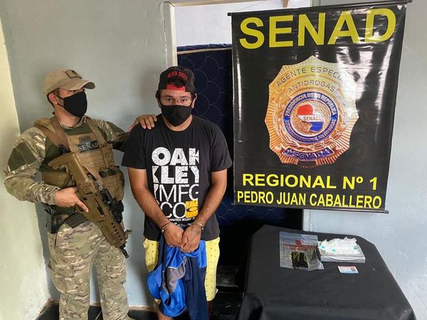 Incautan más de un kilo de cocaína y detienen a supuesto distribuidor - Nacionales - ABC Color