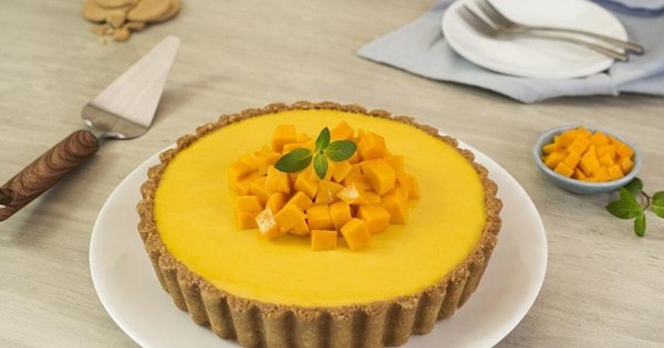 La Nación / Receta LN: Pay de mango frío sin horno