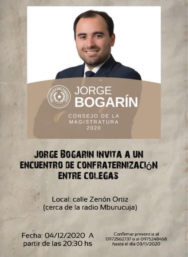 Abogado Jorge Bogarín visitará la terraza del país