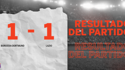 Borussia Dortmund y Lazio se repartieron los puntos en un 1 a 1