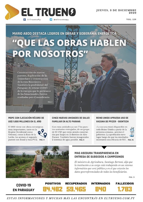 E-paper 03 de Diciembre 2020 - El Trueno