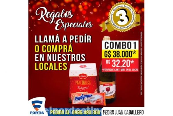 Regalos Especiales: FORTIS Mayorista ofrece veintiún combos para obsequiar o regalarse en las Fiestas de Navidad y Año Nuevo