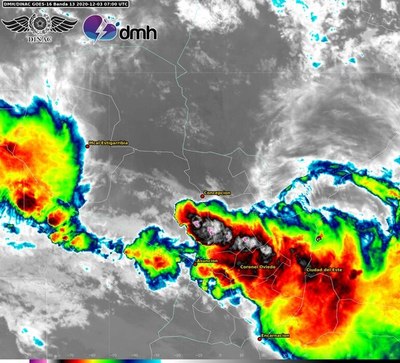 Lluvias y tormentas podrían intensificarse - Nacionales - ABC Color