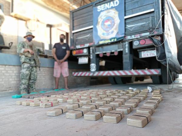 SENAD INCAUTA CERCA DE 115 KILOS DE COCAÍNA PROVENIENTES DE BOLIVIA