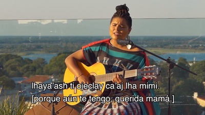 Bianca Orqueda cautiva el escenario nacional con sus canciones en idioma Nivaclé