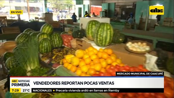 Caacupé:  venta de alimentos cayó hasta en un 60% - Nacionales - ABC Color