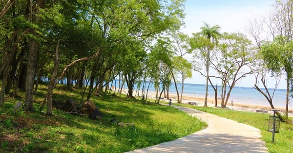 La Nación / Playa artificial construida por Yacyretá está a punto de ser habilitada