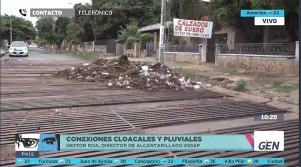 HOY / Néstor Roa, director de alcantarillado Essap, sobre conexiones cloacales y pluviales