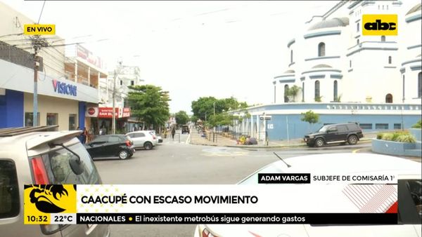 Escaso movimiento en alrededores de la Basílica de Caacupé - ABC Noticias - ABC Color