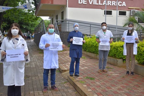 Manifestación de médicos de Guairá en su día - Nacionales - ABC Color