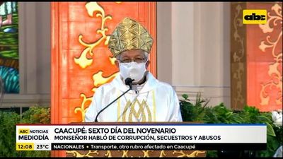 Corrupción, secuestros y abusos: los temas abordados en el sexto día del Novenario - ABC Noticias - ABC Color