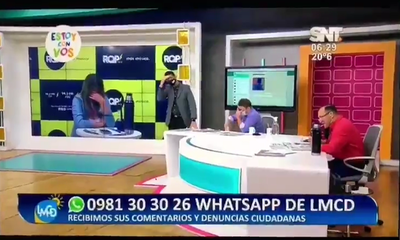 Crónica / Desnudo en pleno programa mañanero