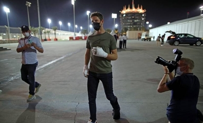 HOY / F1: Grosejean visita el 'paddock' de la F1 antes del GP de Sakhir