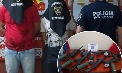 Caen dos sujetos que ofrecían por Facebook réplicas de armas de prácticas de paintball robadas